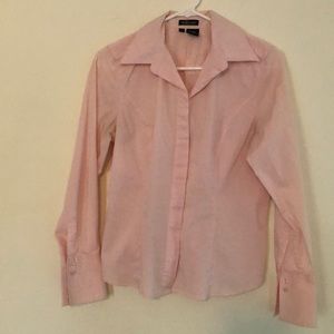 Pink button down shirt